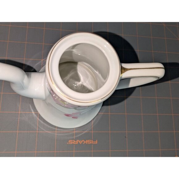 Noritake Demitasse Coffee Pot Azalea Porcelain red M Morimura mark - Picture 10 of 14